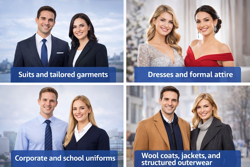 Formal dresses, suits and school uniforms handled by WashMate for formal dress cleaning in Sydney
