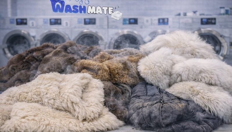 Wool and quilted blankets sorted at WashMate for blanket cleaning in Sydney
